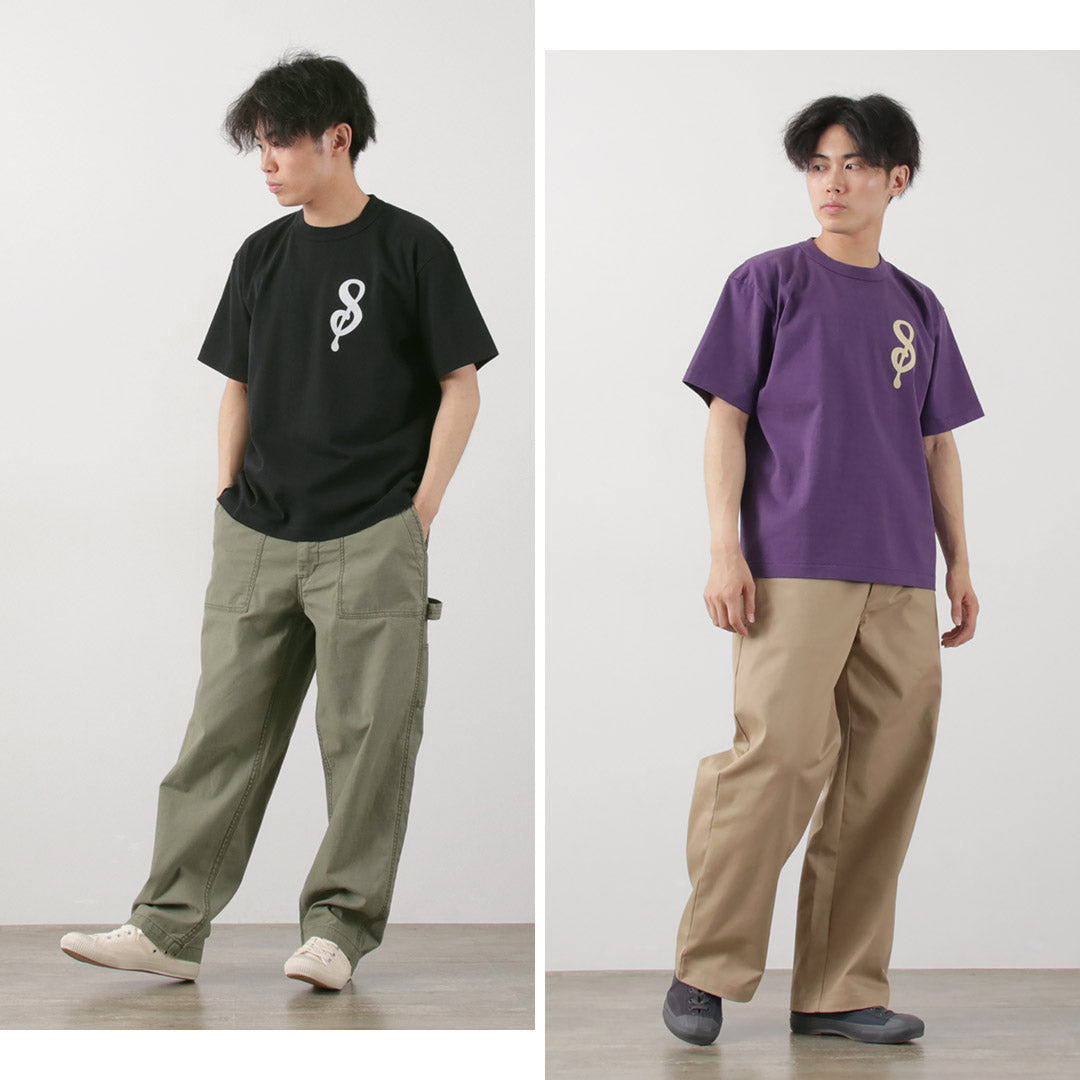 A.G.SPALDING&BROS / 14/Jersey Felt Letter Short Sleeve T-Shirt S Logo