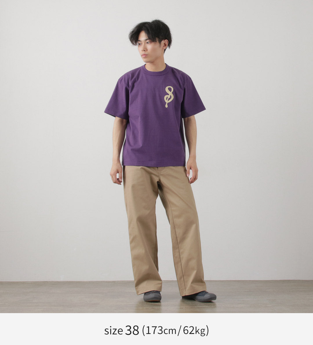 A.G.SPALDING&BROS / 14/Jersey Felt Letter Short Sleeve T-Shirt S Logo
