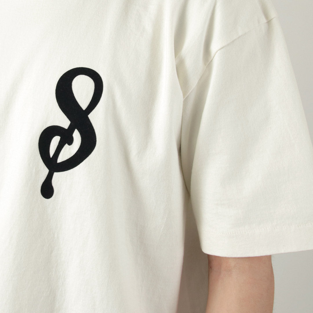 A.G.SPALDING&BROS / 14/Jersey Felt Letter Short Sleeve T-Shirt S Logo