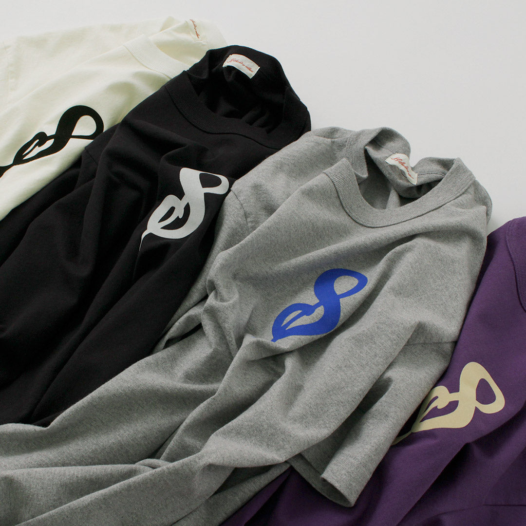 A.G.SPALDING&BROS / 14/Jersey Felt Letter Short Sleeve T-Shirt S Logo