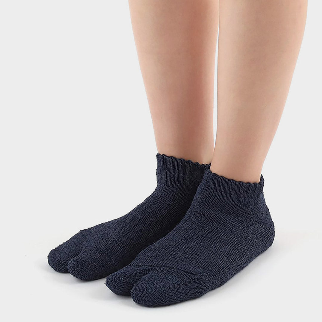 Calcetines de pila de tobillo de hilo nodal / de papel