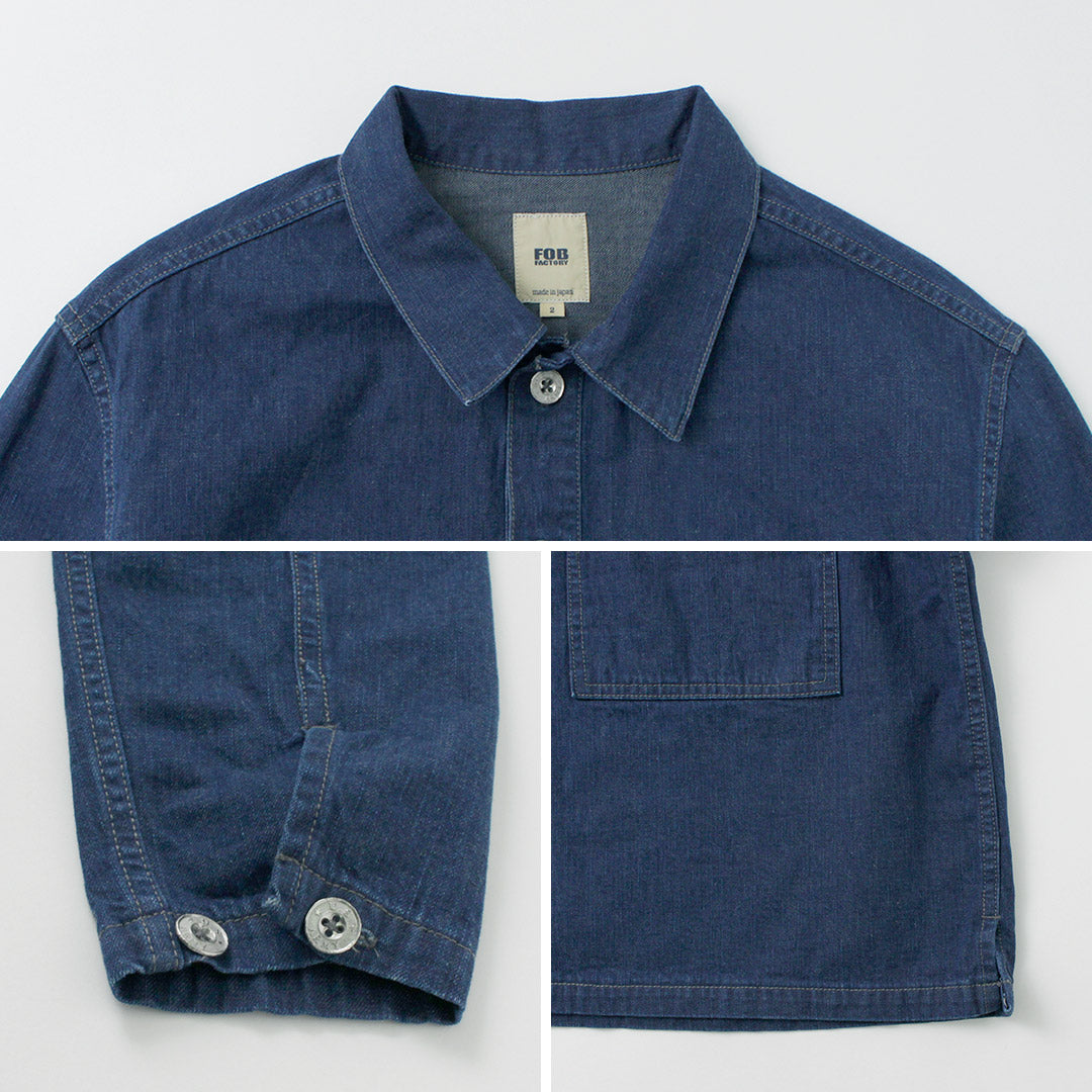 FOB FACTORY / US Army Denim Pullover Jacket