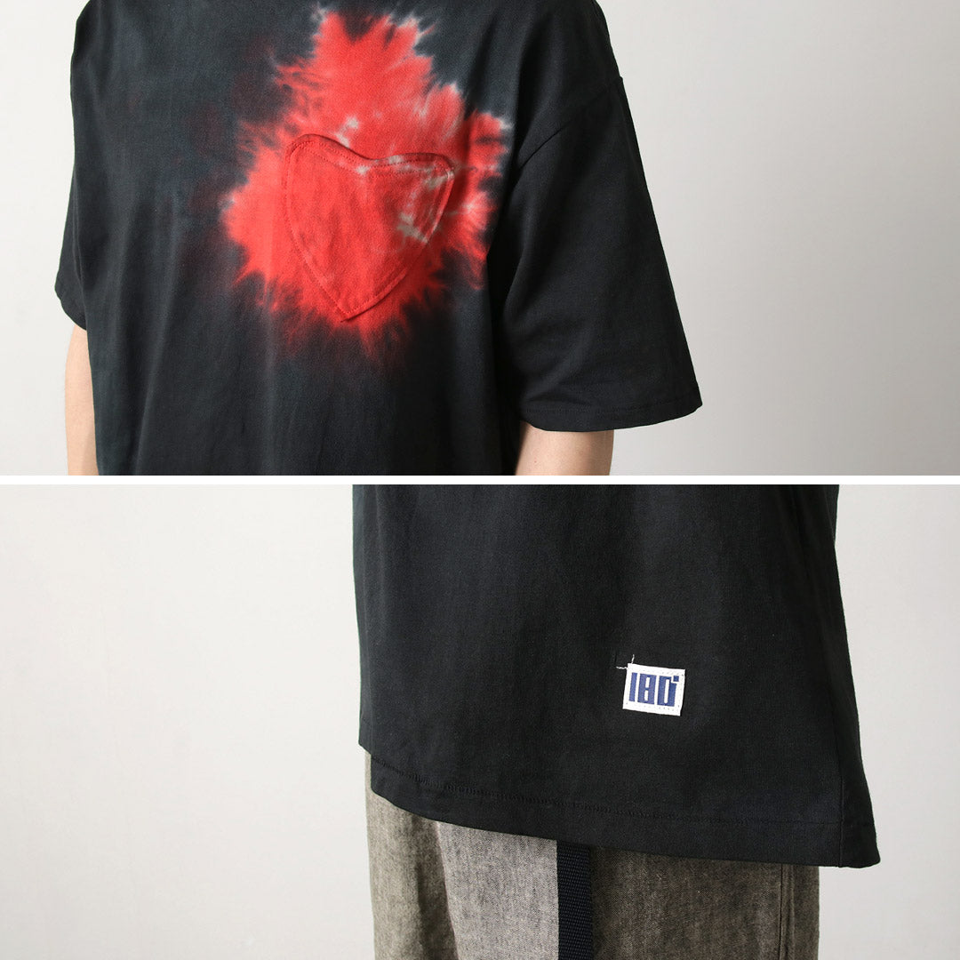 Ill One 80 / Tie Dye Heart Pocket Short Sleeve 티셔츠