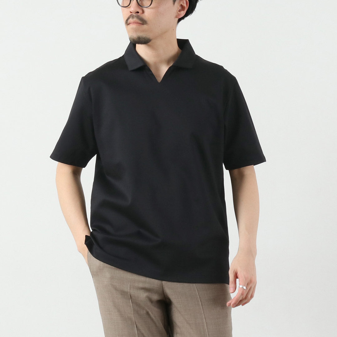 在东京日本 /礼服有机棉质船长polo衬衫