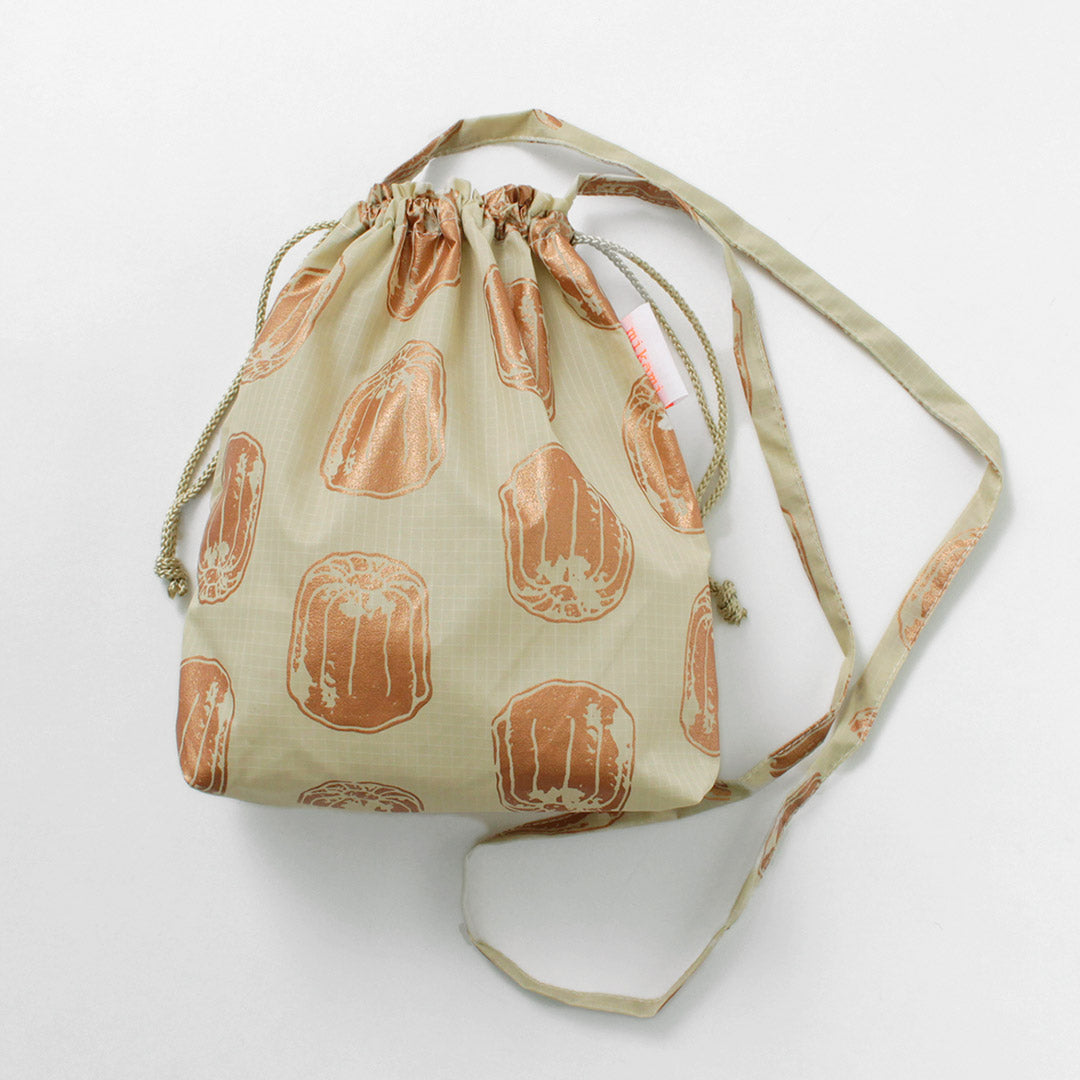MIKAMI / Printed Nylon Drawstring Bag