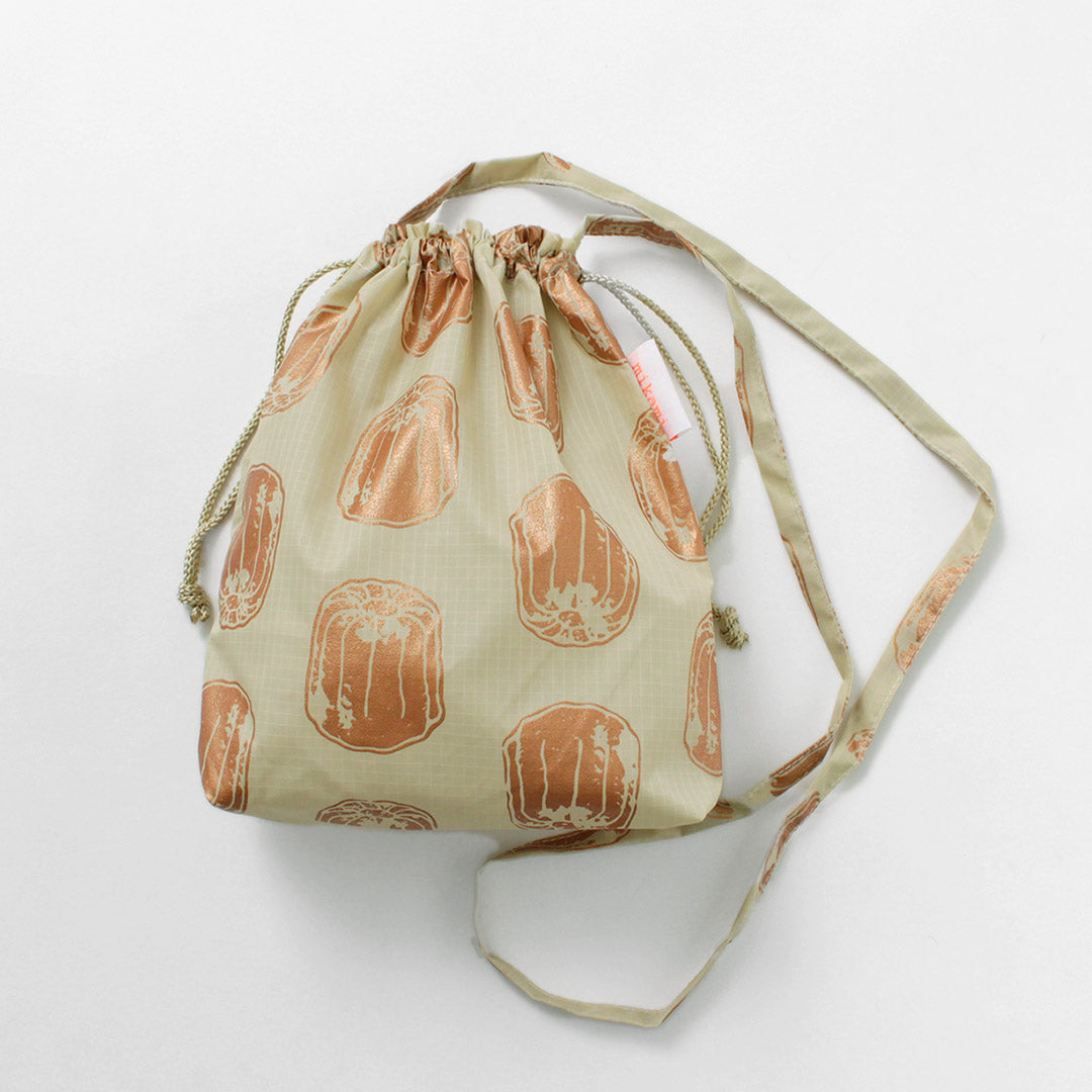 MIKAMI / Printed Nylon Drawstring Bag