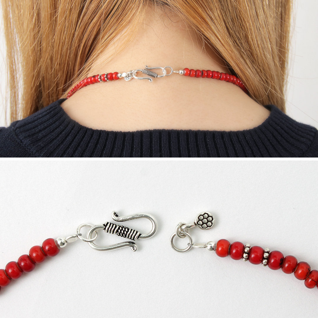 Phadua / White Heart Antique玻璃珠項鍊