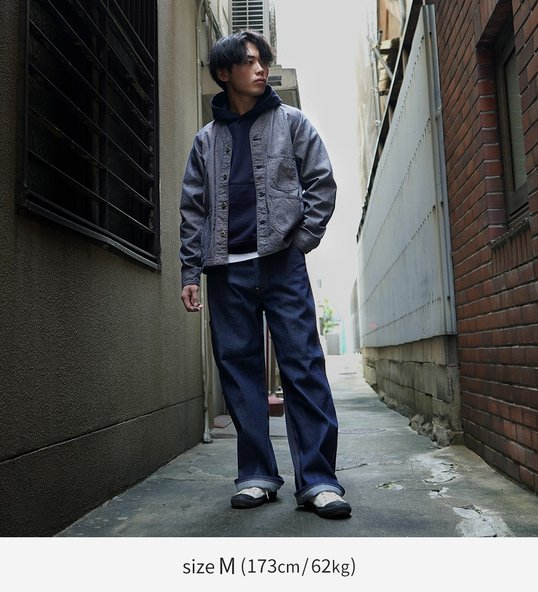 日本蓝色牛仔裤 / RJB4124 山核桃木工程师夹克