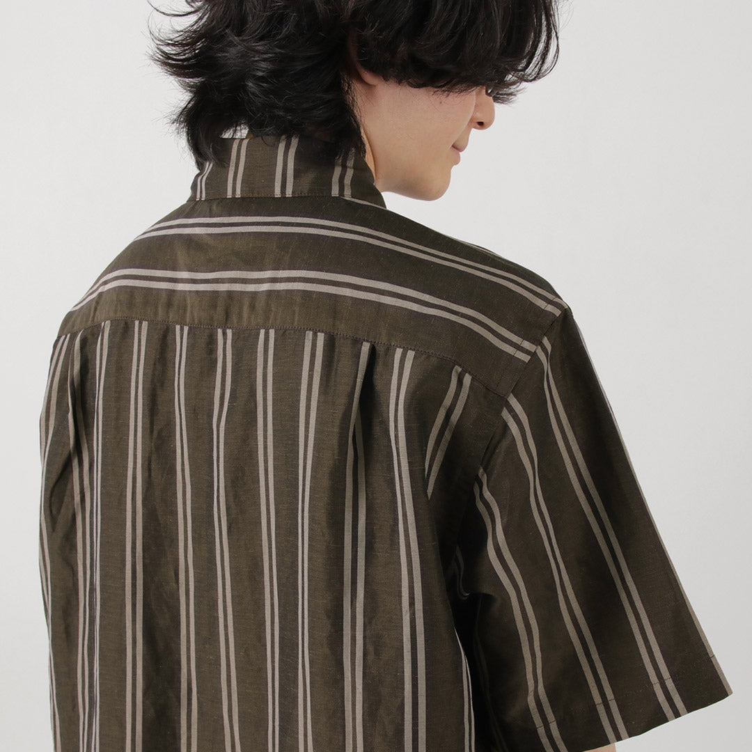 Poloshirt tissé en lin Rococo / Cupro