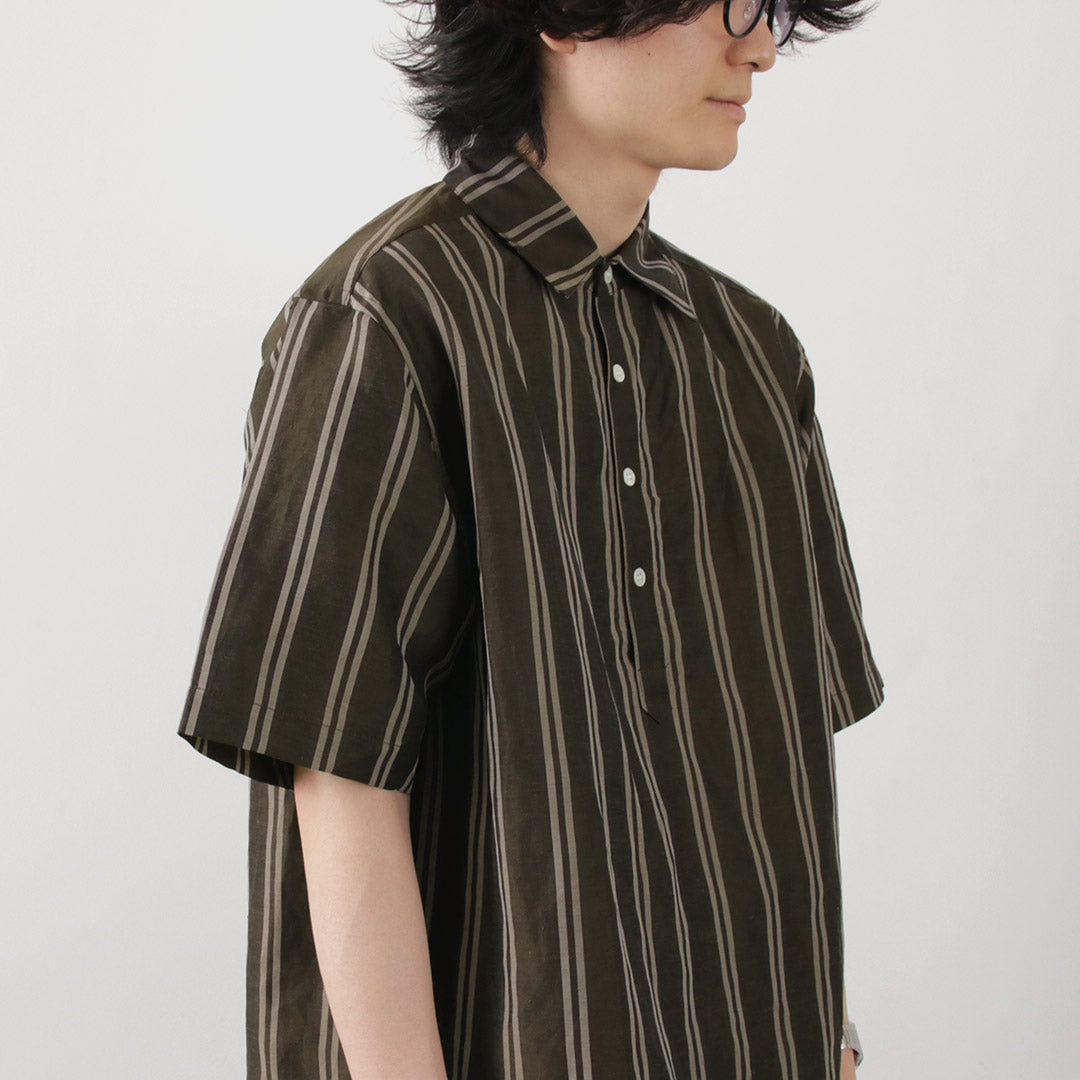 Poloshirt tissé en lin Rococo / Cupro