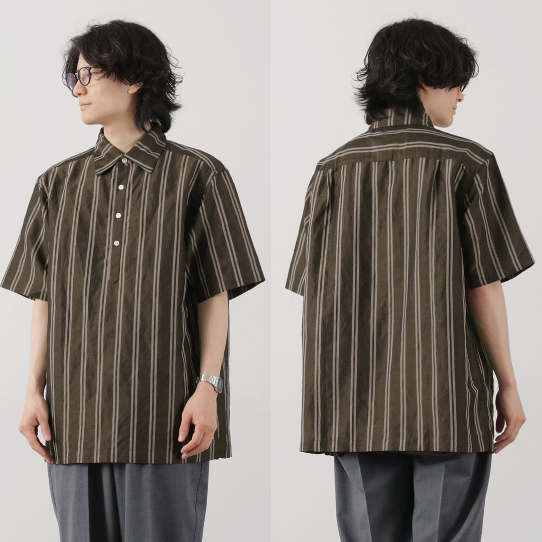 Poloshirt tissé en lin Rococo / Cupro
