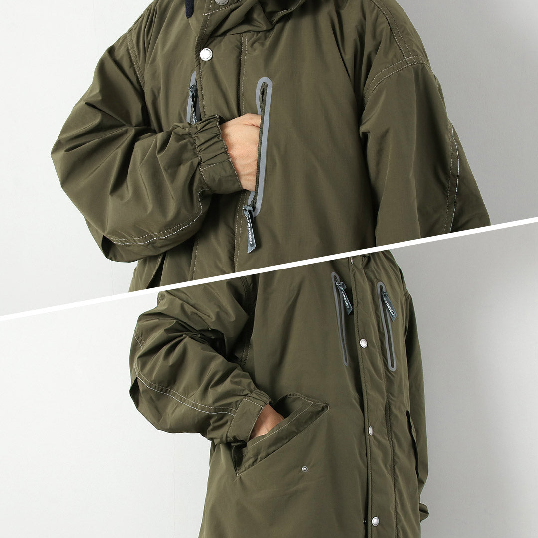AND WANDER / Manteau OCTA en queue de poisson