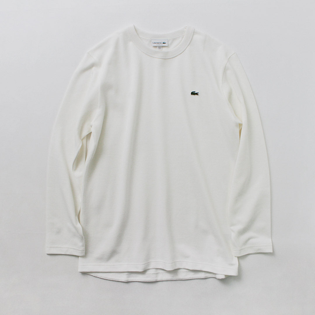 LACOSTE / T-shirt à manches longues en piqué coupe classique
