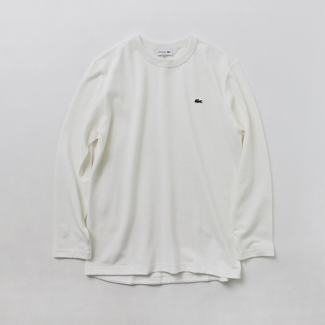 LACOSTE / T-shirt à manches longues en piqué coupe classique