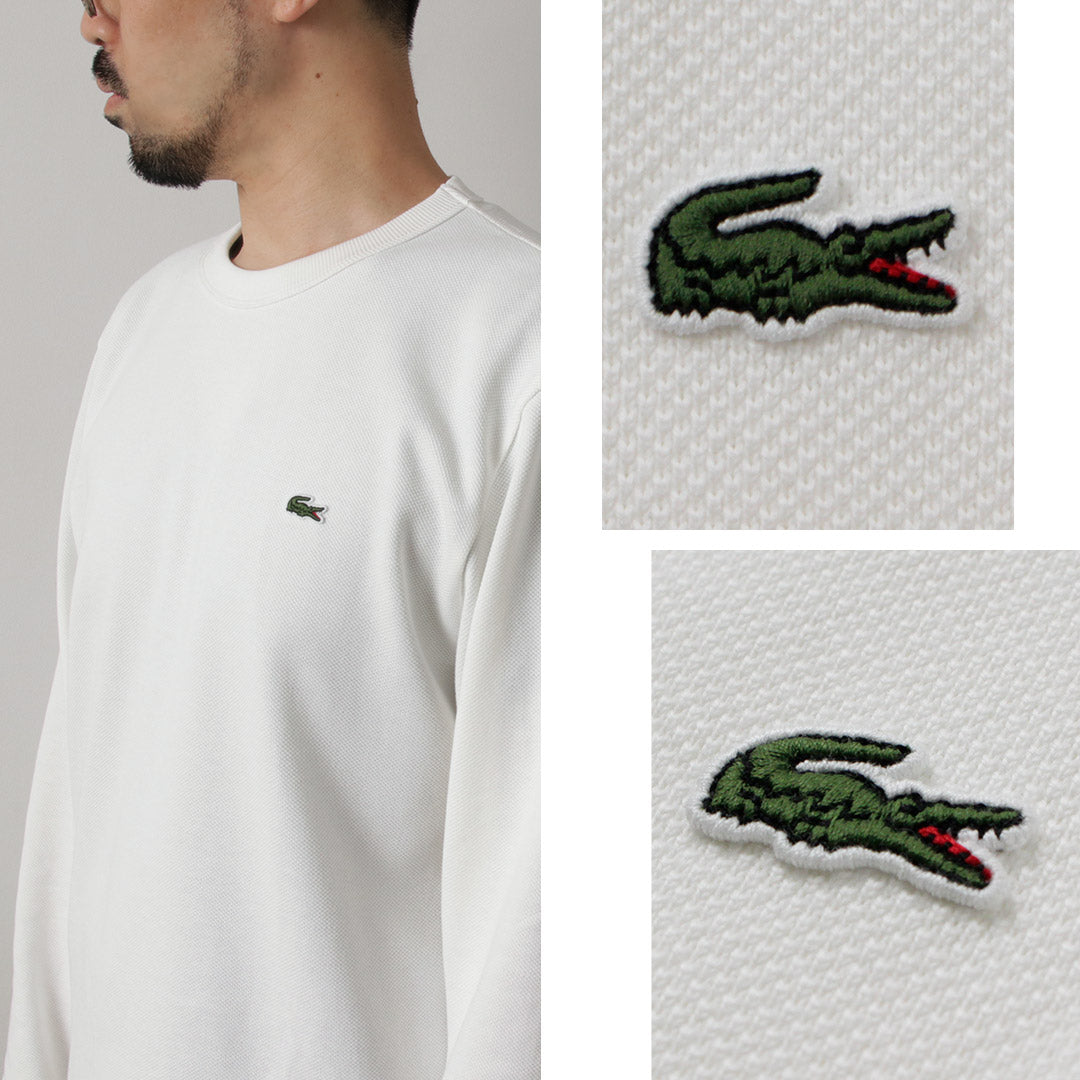 LACOSTE / T-shirt à manches longues en piqué coupe classique