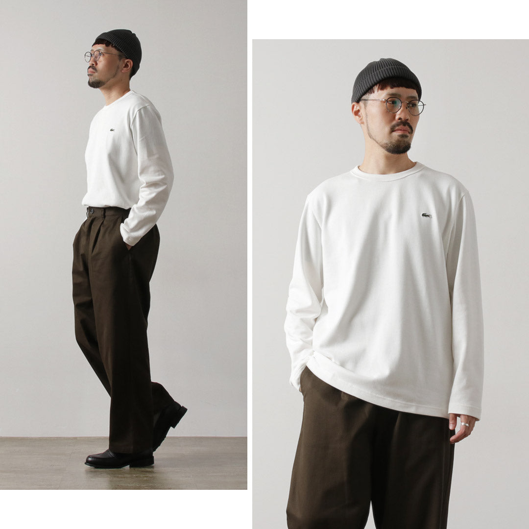 LACOSTE / T-shirt à manches longues en piqué coupe classique