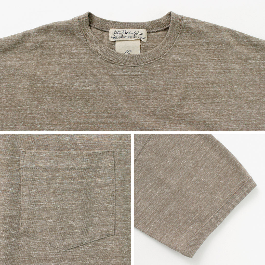 REMI RELIEF / Melange Jersey Short Sleeve Pocket T-shirt
