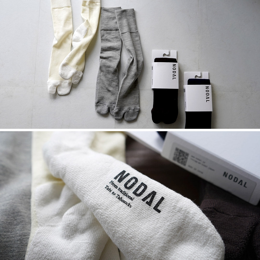 NODAL / 메리노울 코튼 패널 양말