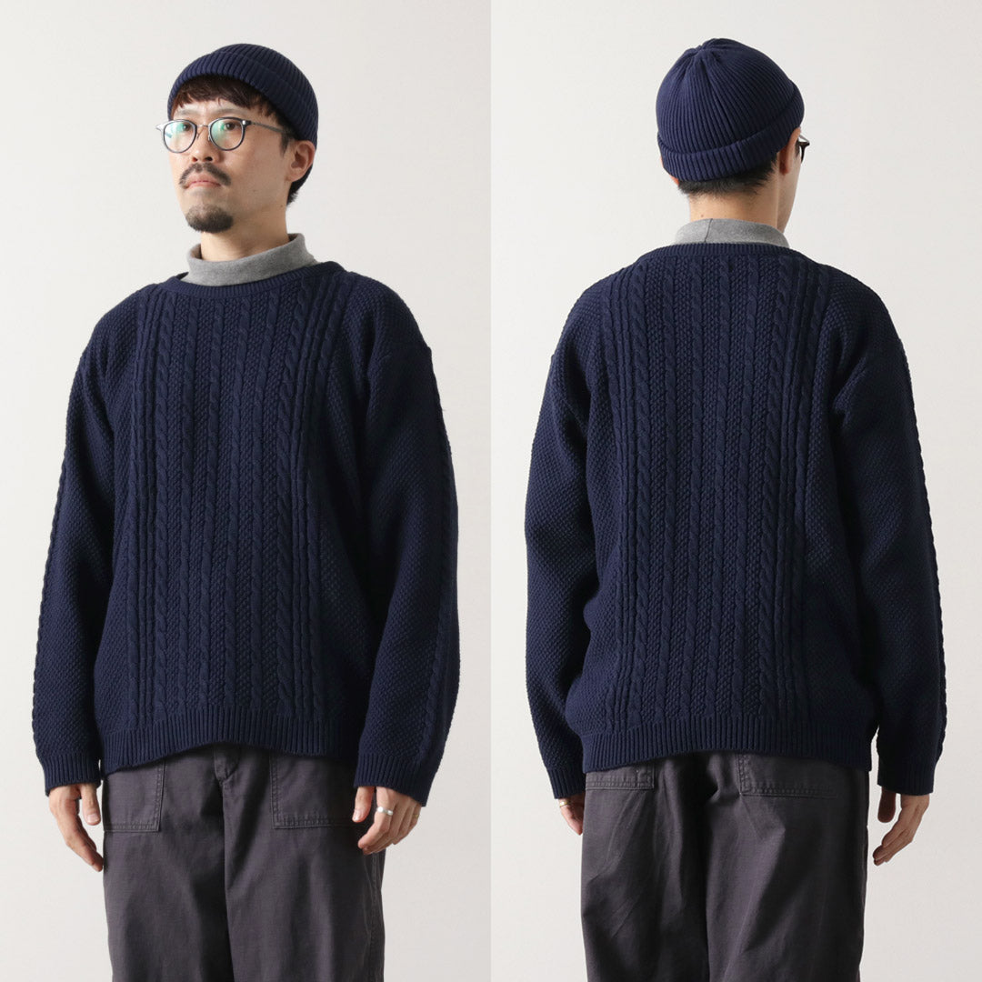 BINGHAMTON KNITING COMPANY / 渔夫套头棉针织衫