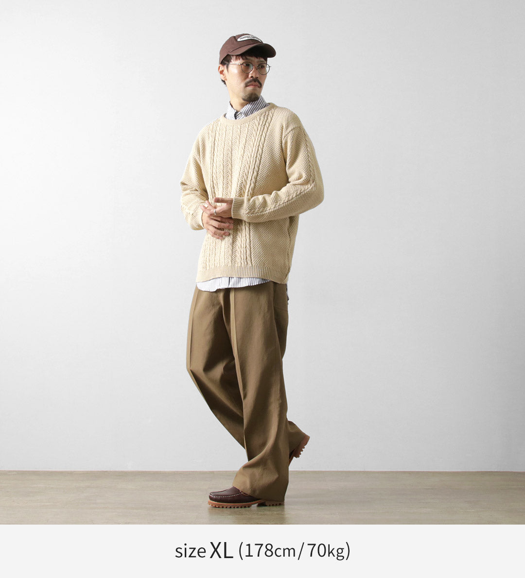 BINGHAMTON KNITING COMPANY / 渔夫套头棉针织衫