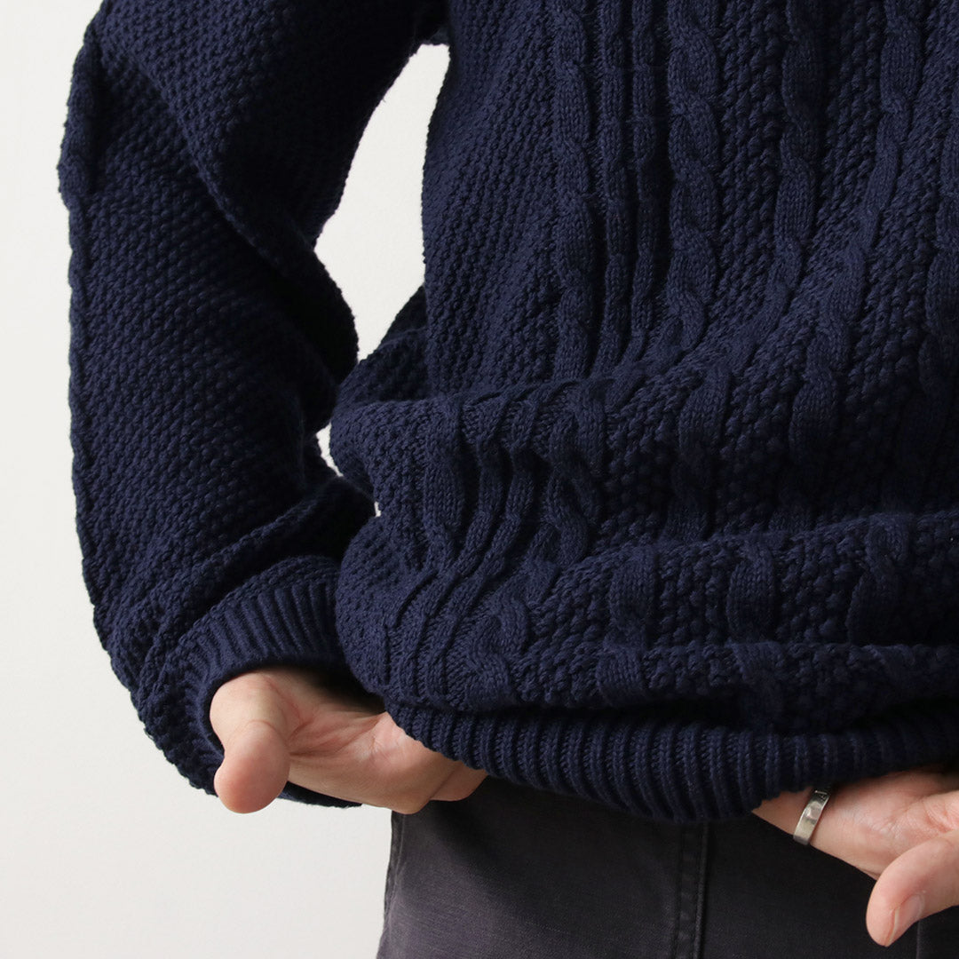 BINGHAMTON KNITING COMPANY / 渔夫套头棉针织衫
