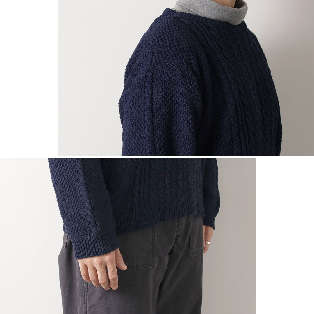 BINGHAMTON KNITING COMPANY / 渔夫套头棉针织衫