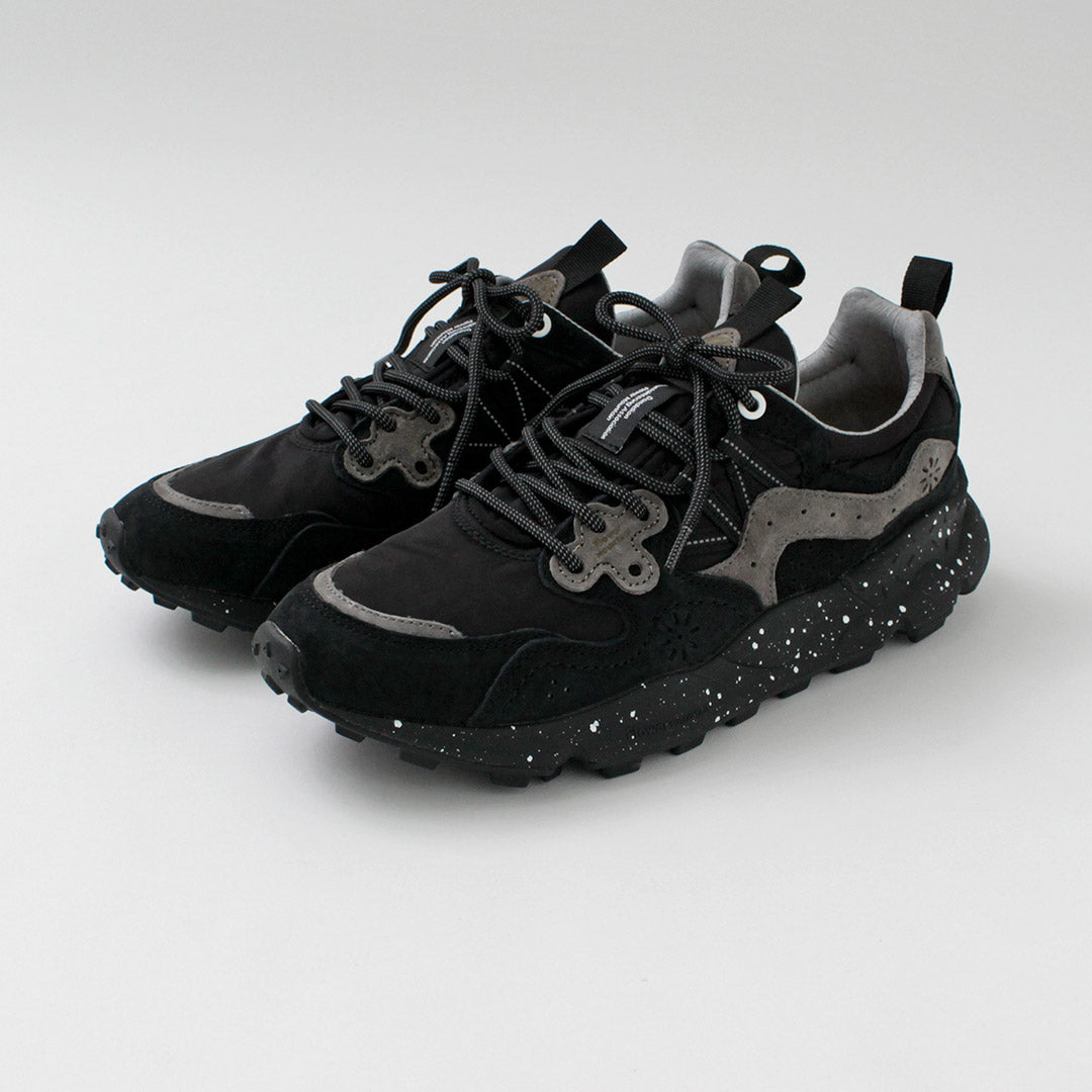 FLOWER MOUNTAIN / YAMANO3 Pig Suede × Nylon Sneakers