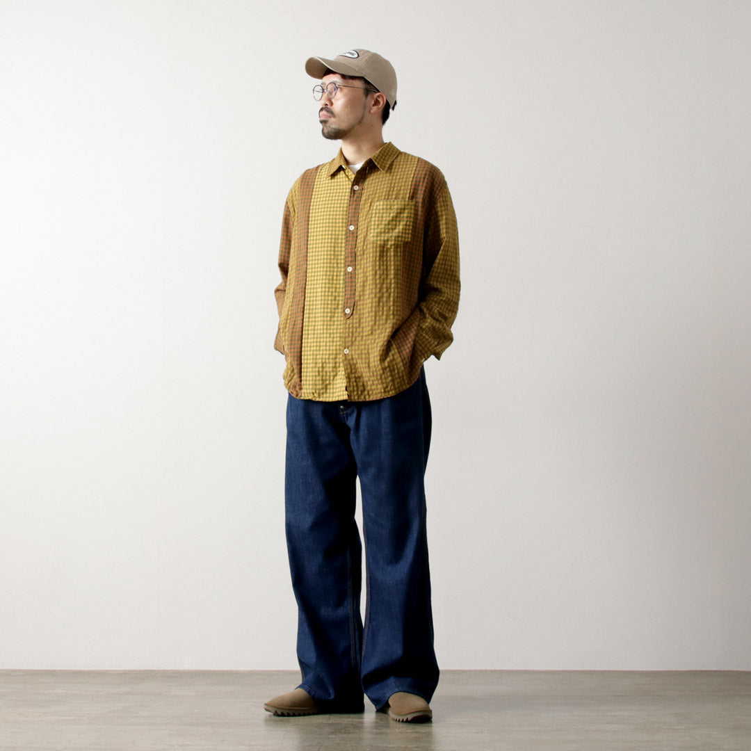 DIP/DZT / Chemise combinée à carreaux