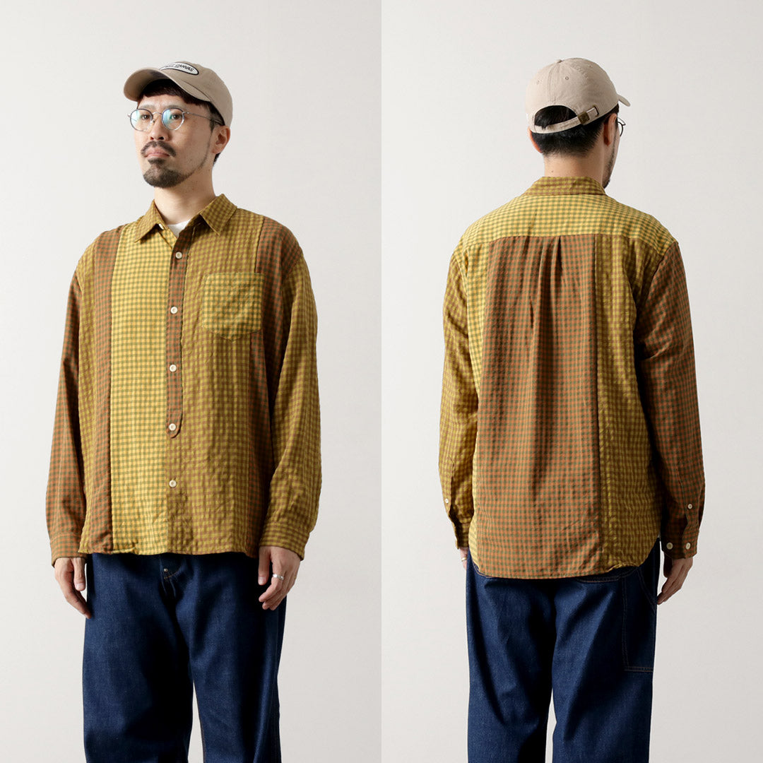 DIP/DZT / Chemise combinée à carreaux