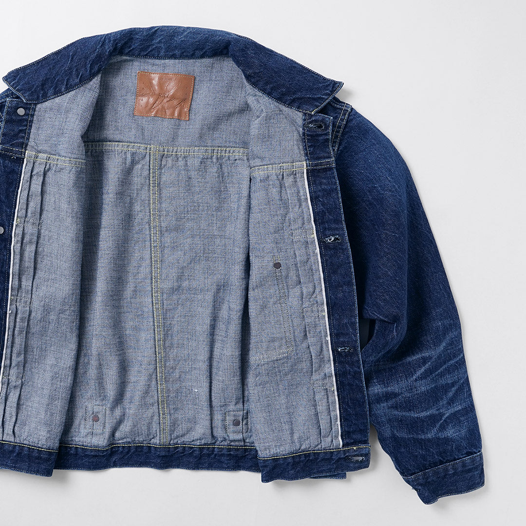 REMI RELIEF / Veste en jean modèle WWll 12oz Bleu