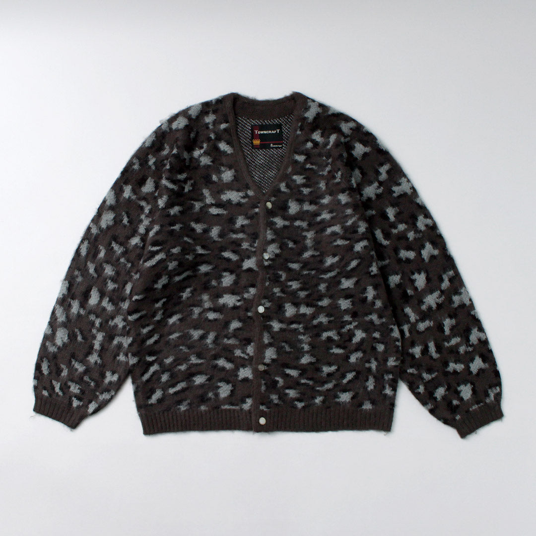 TOWNCRAFT / Cardigan raglan à poils longs