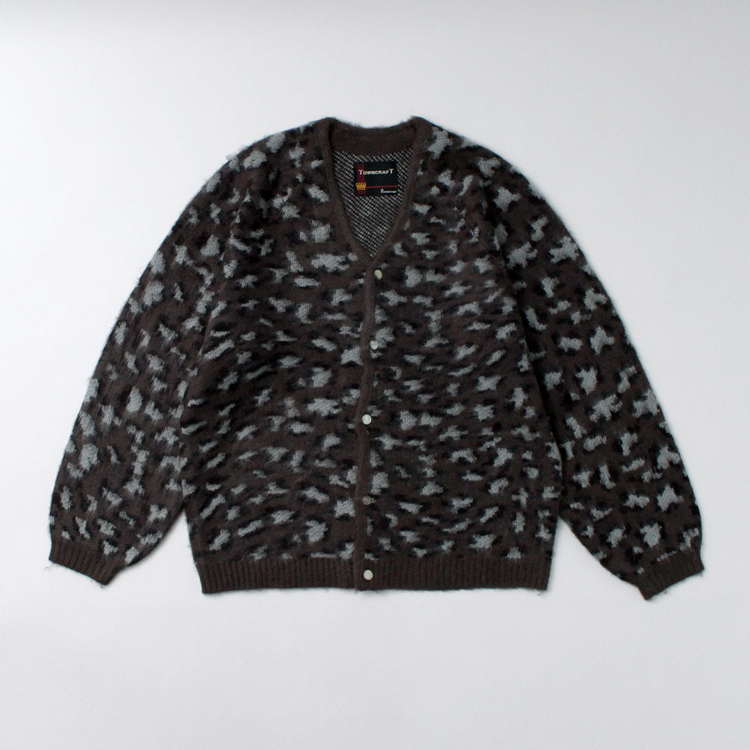 TOWNCRAFT / Cardigan raglan à poils longs