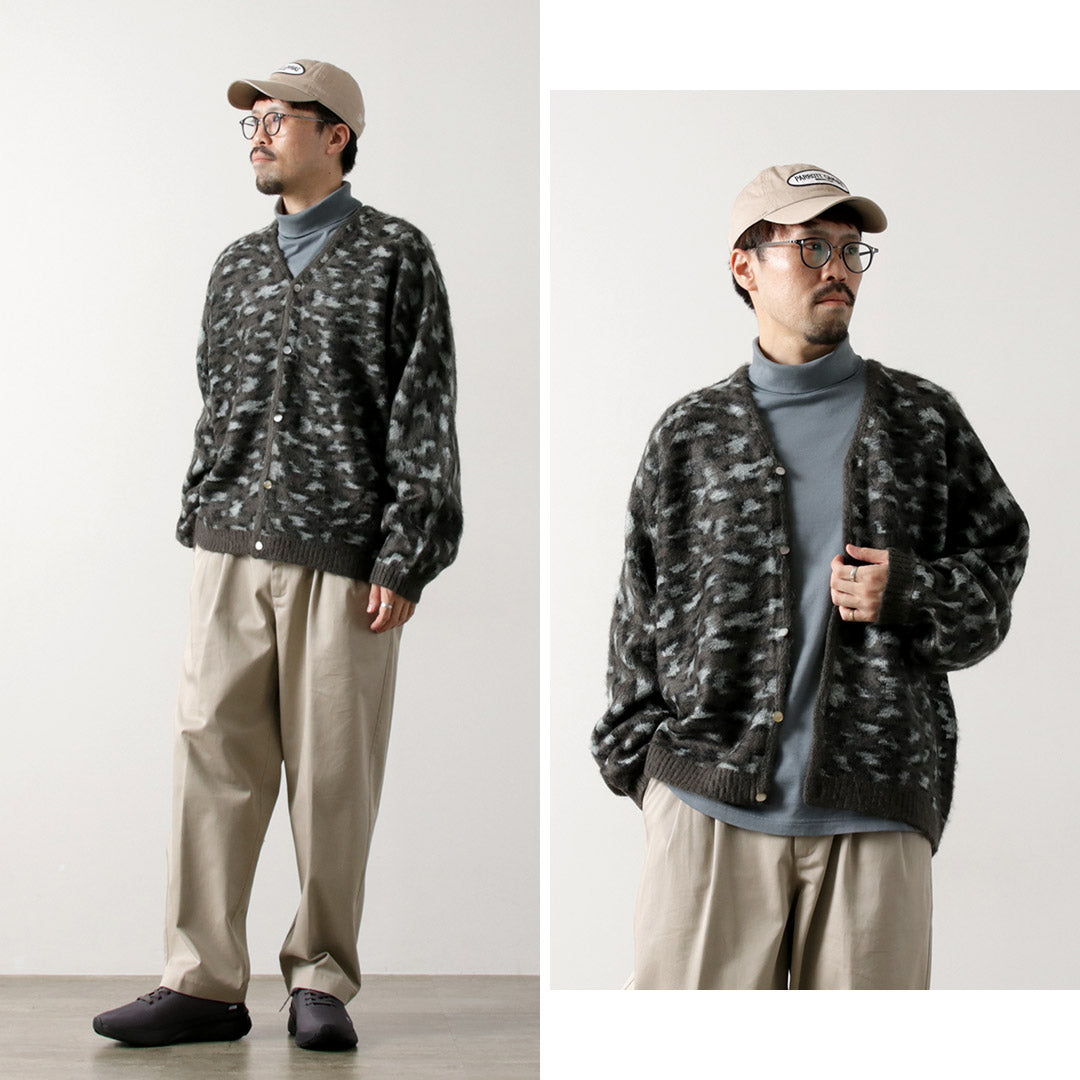 TOWNCRAFT / Cardigan raglan à poils longs