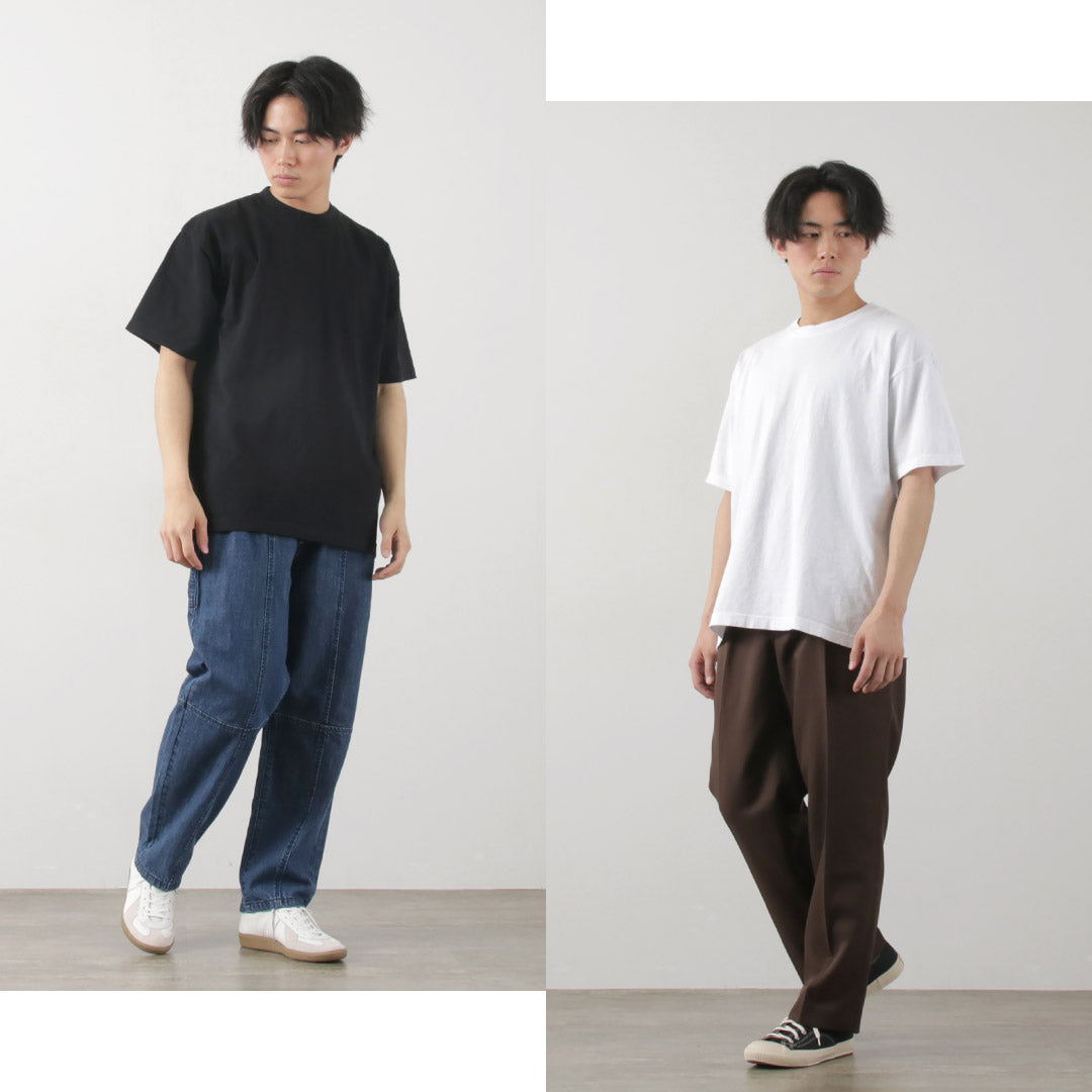 광산 / 짧은 슬리브 승무원 티셔츠
