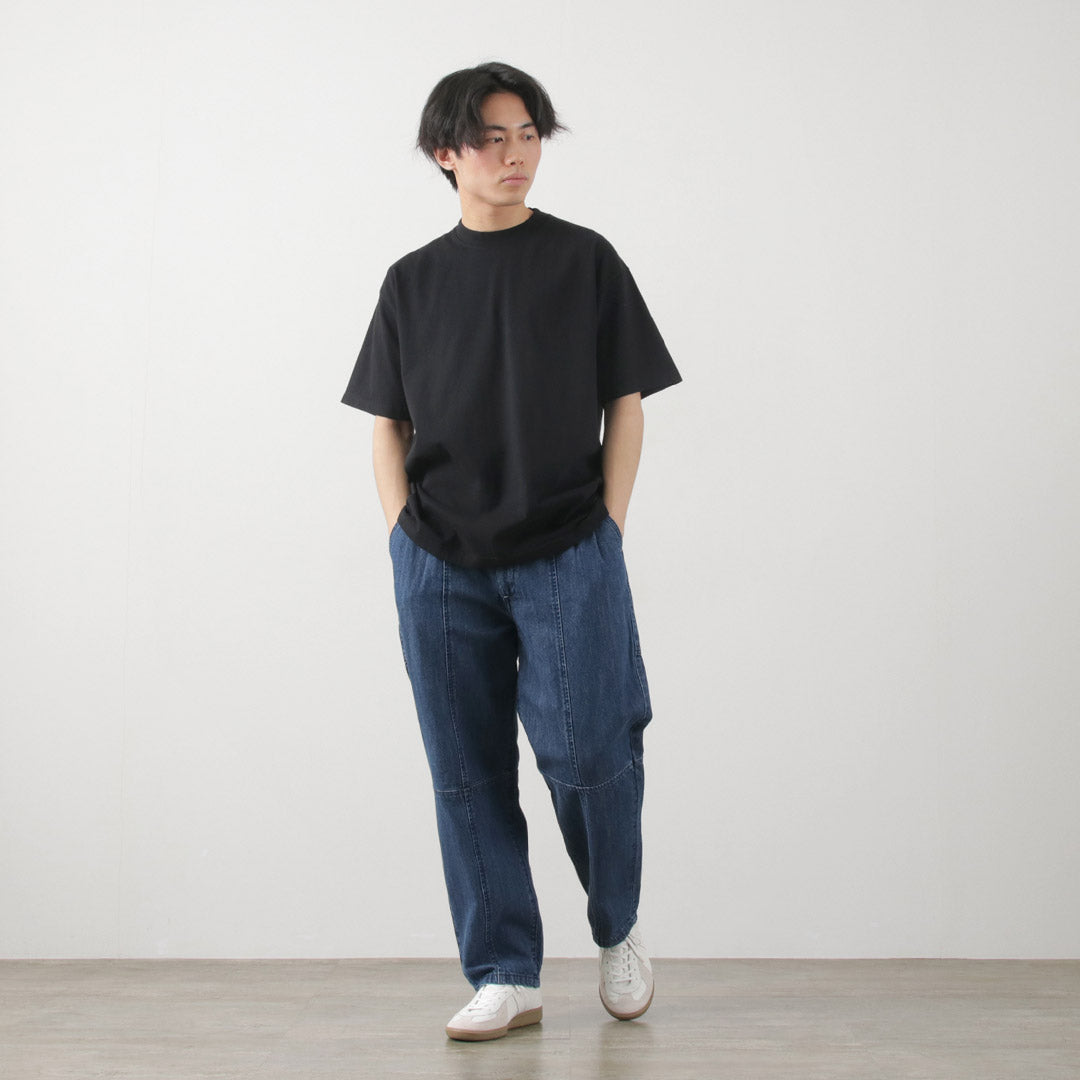 광산 / 짧은 슬리브 승무원 티셔츠