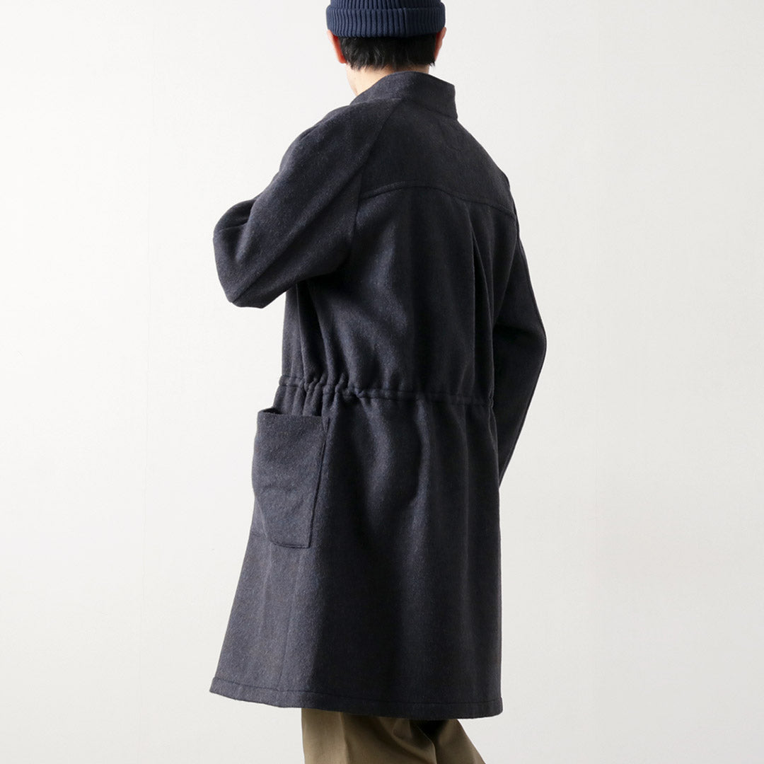 RE MADE IN TOKYO JAPAN / 麦尔登羊毛立领大衣