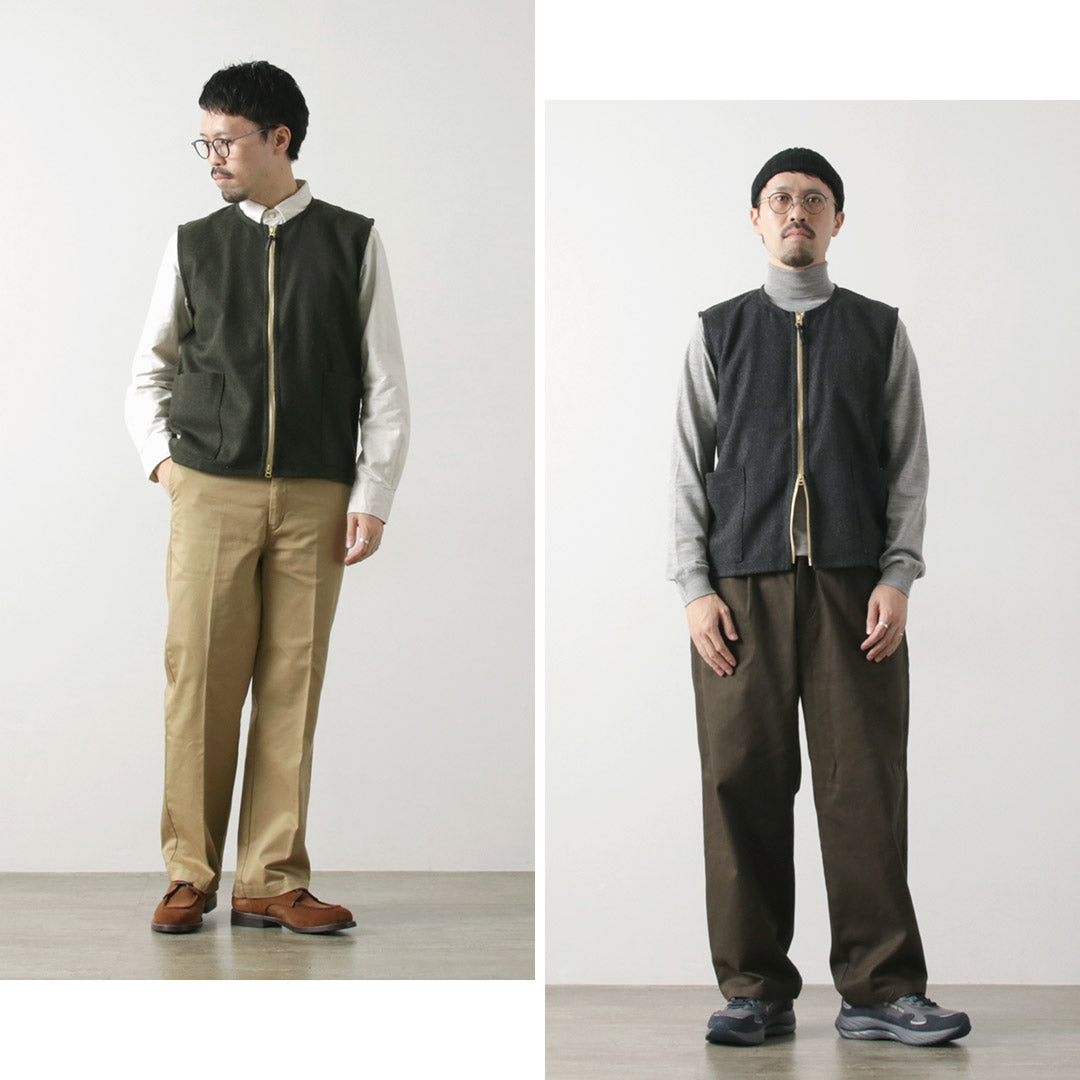 RE HECHO EN TOKIO JAPÓN / Chaleco de lana y cachemira Kersey Crew