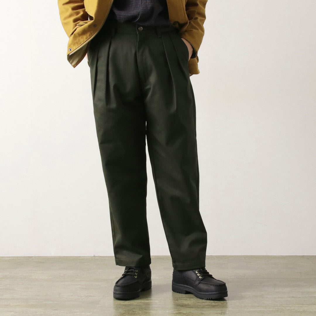 COMBINAISON UNIVERSELLE / Pantalon Heritage T/C Relaxed 2-Tuck STONE CARVER