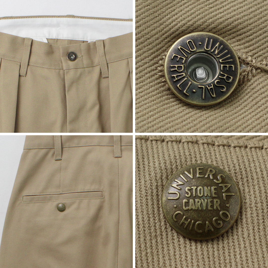 COMBINAISON UNIVERSELLE / Pantalon Heritage T/C Relaxed 2-Tuck STONE CARVER
