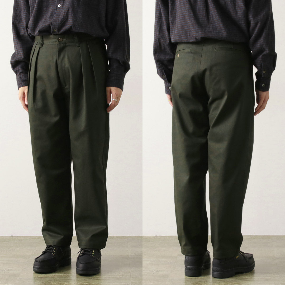 COMBINAISON UNIVERSELLE / Pantalon Heritage T/C Relaxed 2-Tuck STONE CARVER