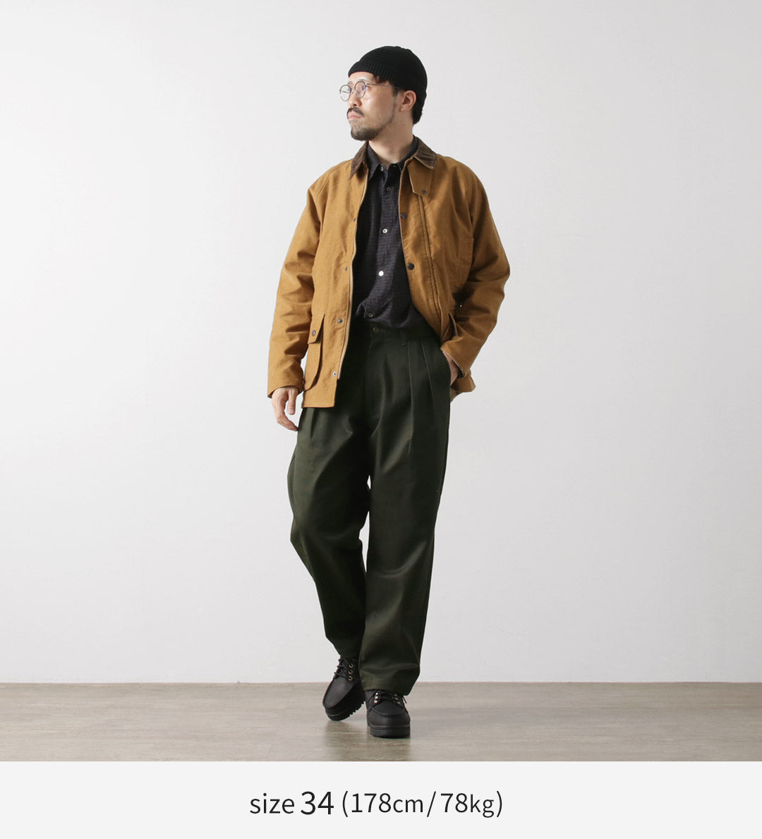 COMBINAISON UNIVERSELLE / Pantalon Heritage T/C Relaxed 2-Tuck STONE CARVER
