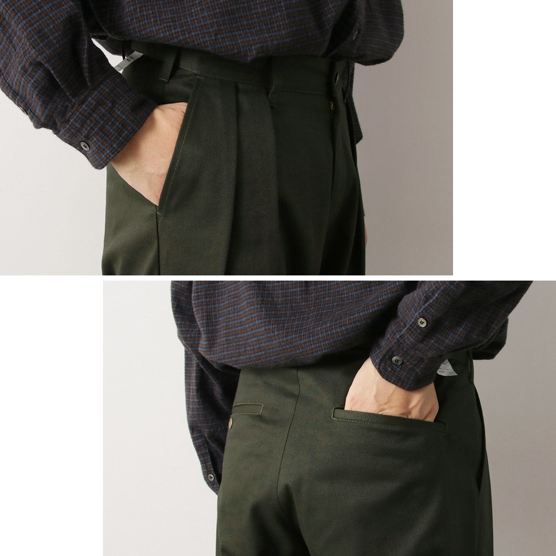 COMBINAISON UNIVERSELLE / Pantalon Heritage T/C Relaxed 2-Tuck STONE CARVER