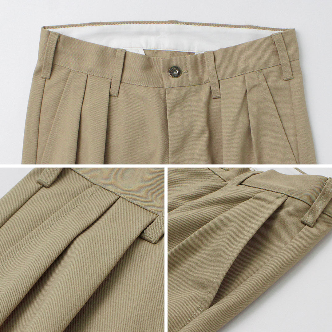 COMBINAISON UNIVERSELLE / Pantalon Heritage T/C Relaxed 2-Tuck STONE CARVER