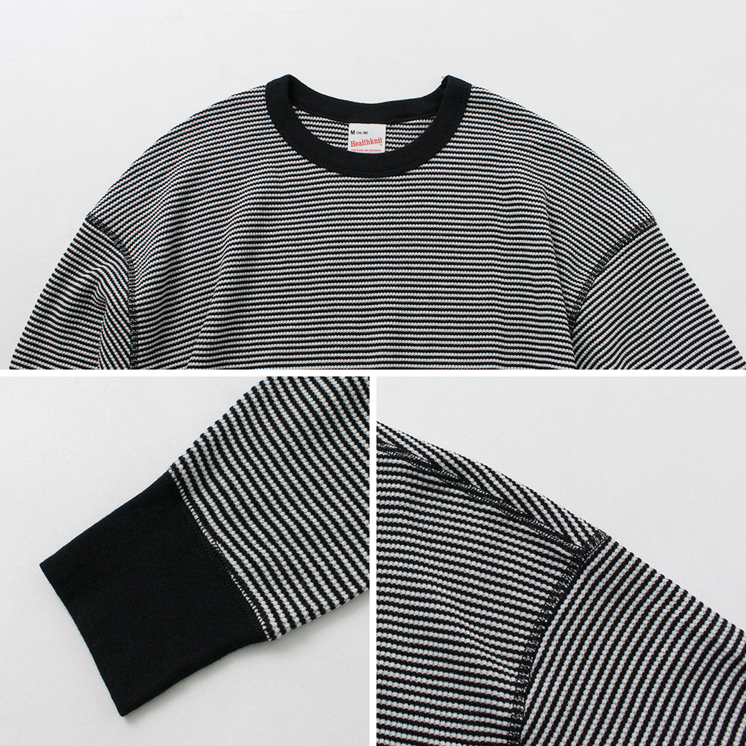 HEALTHKNIT / 2 Pack T-Shirt 7/10 Sleeve + Long Sleeve Waffle
