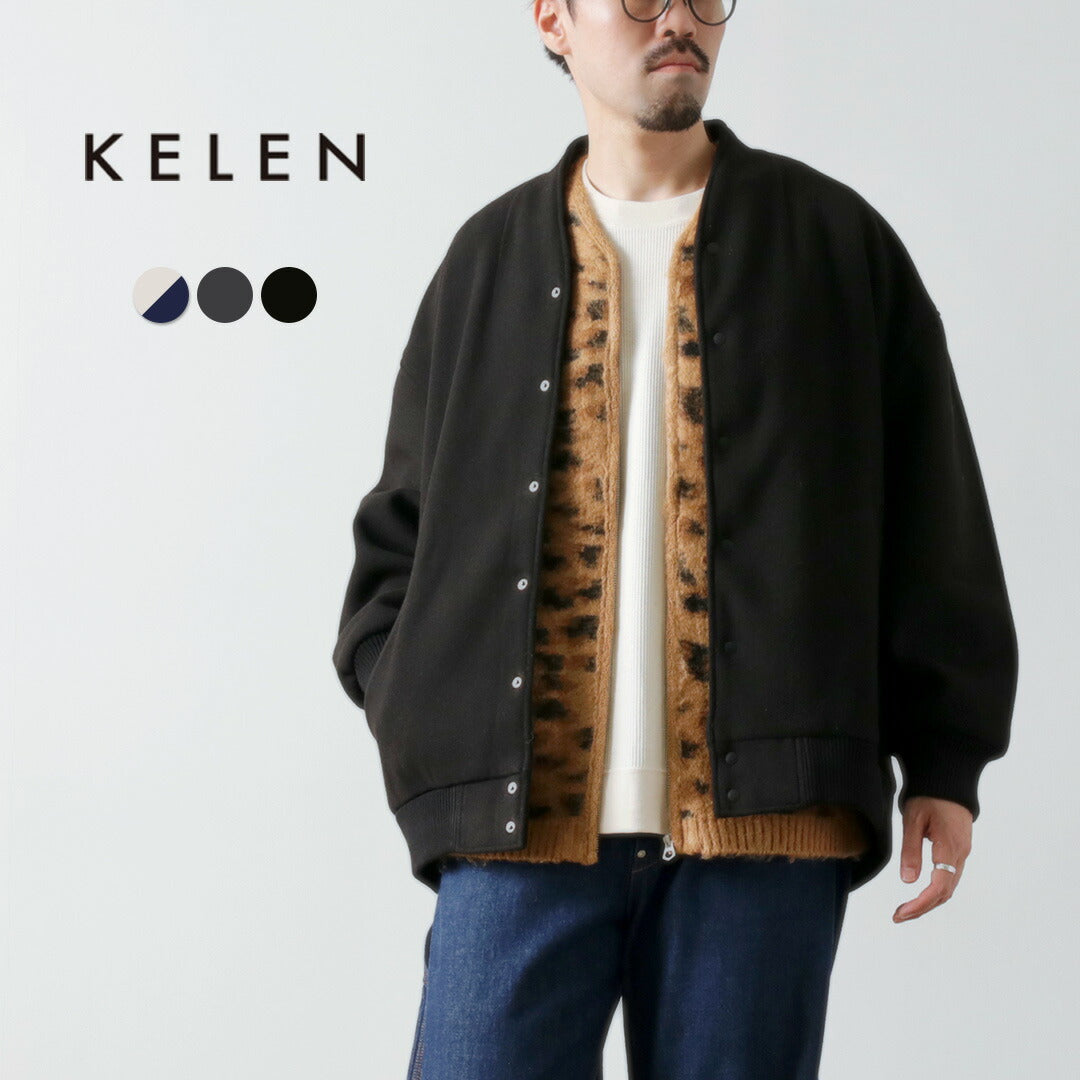 KELEN / Chaqueta tipo huevo sin cuello