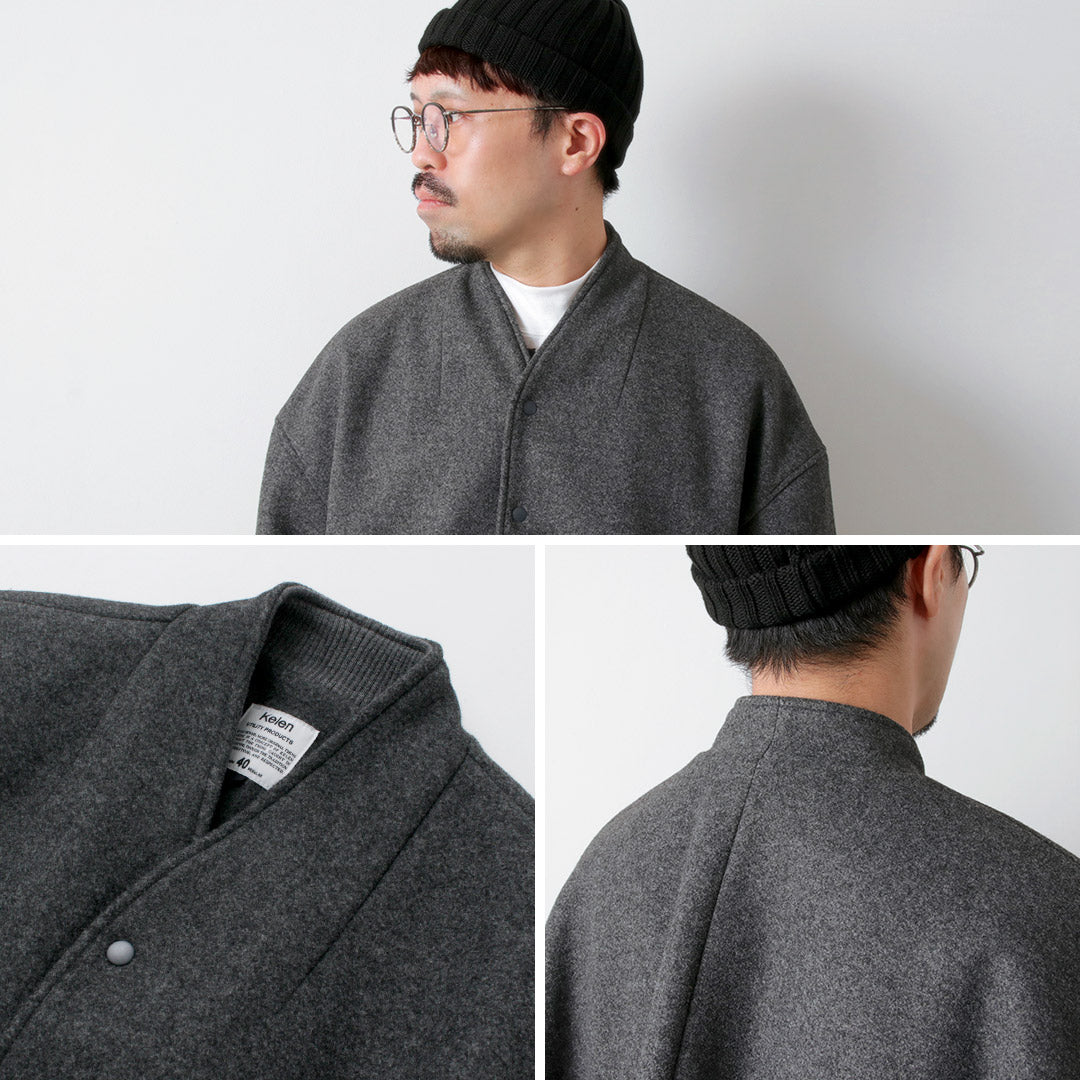 KELEN / Chaqueta tipo huevo sin cuello
