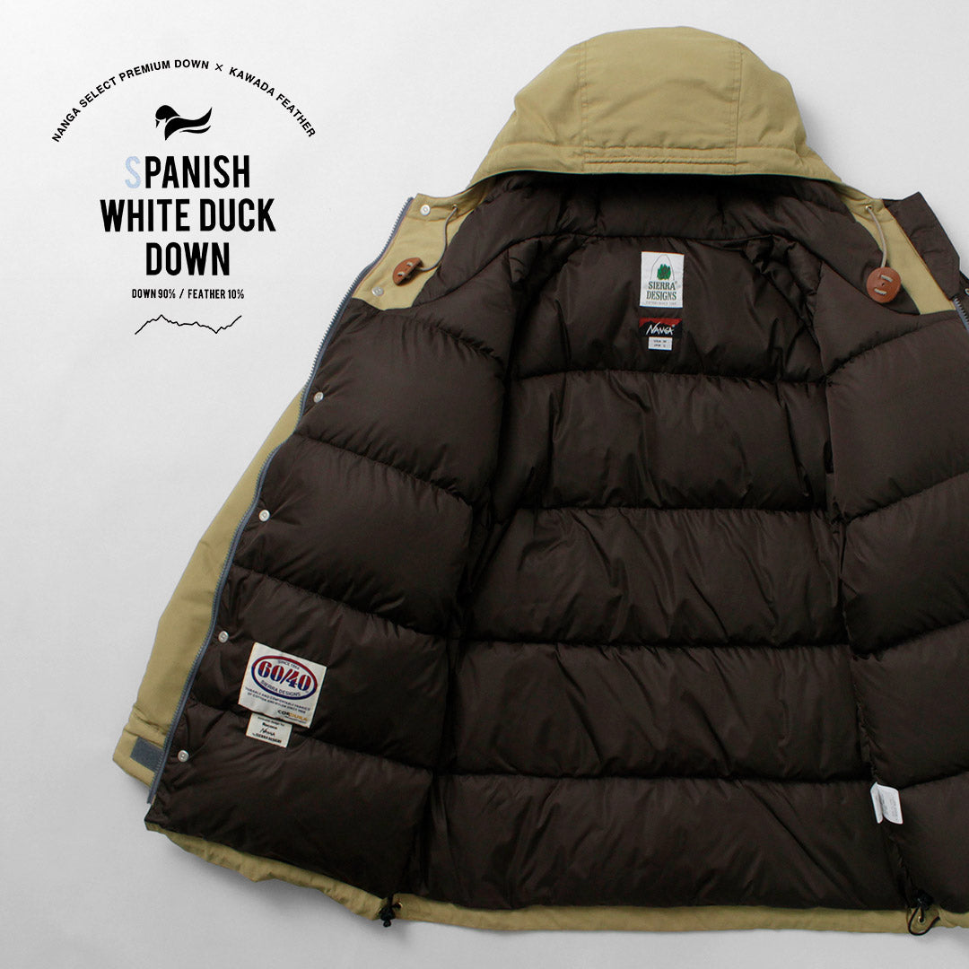 NANGA / SIERRA DESIGNS Collaboration Cordura 60/40 770FP Down Mountain Parka