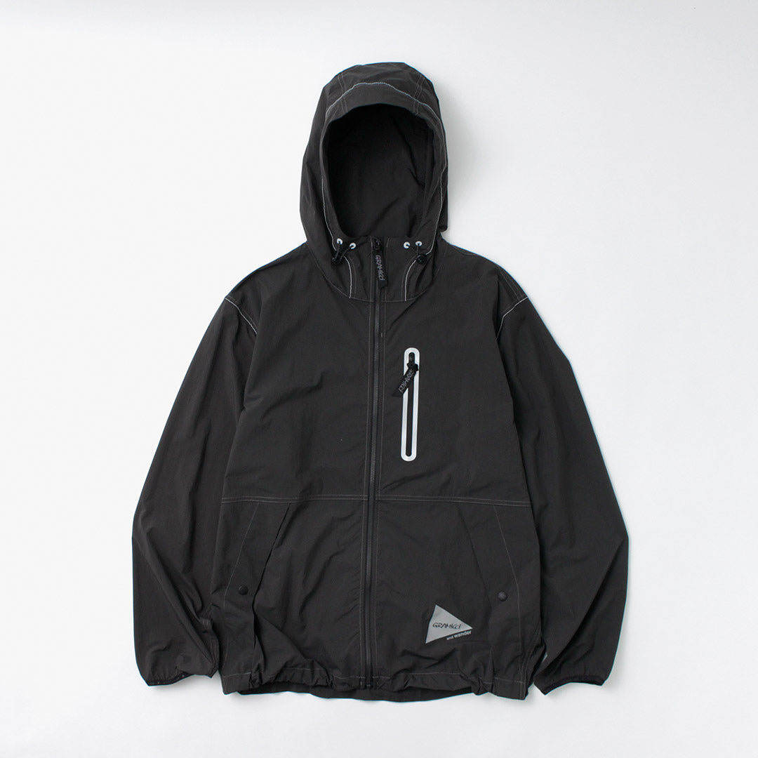 AND WANDER / Gramicci Collaboration Veste en nylon blush
