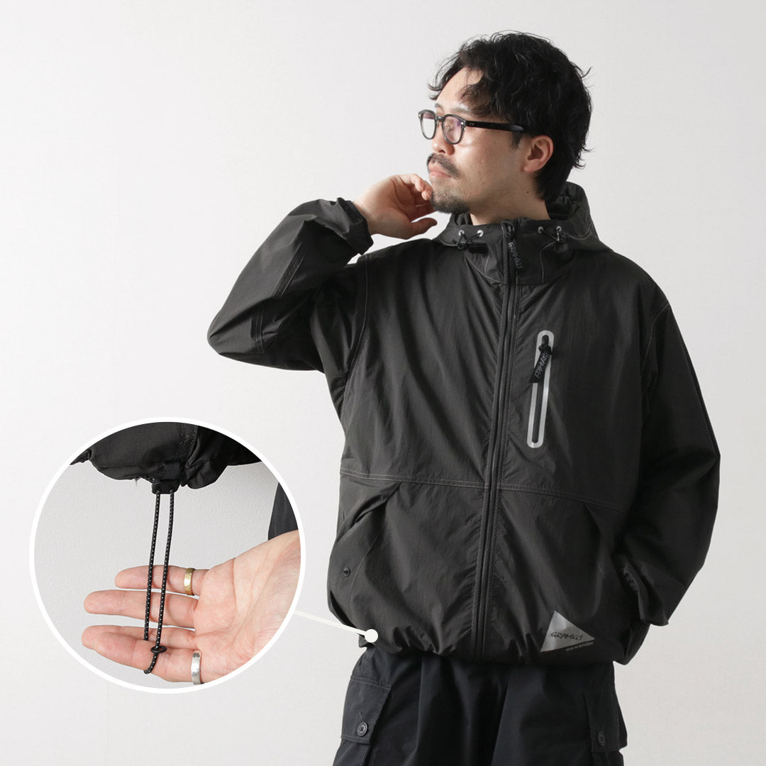 AND WANDER / Gramicci Collaboration Veste en nylon blush