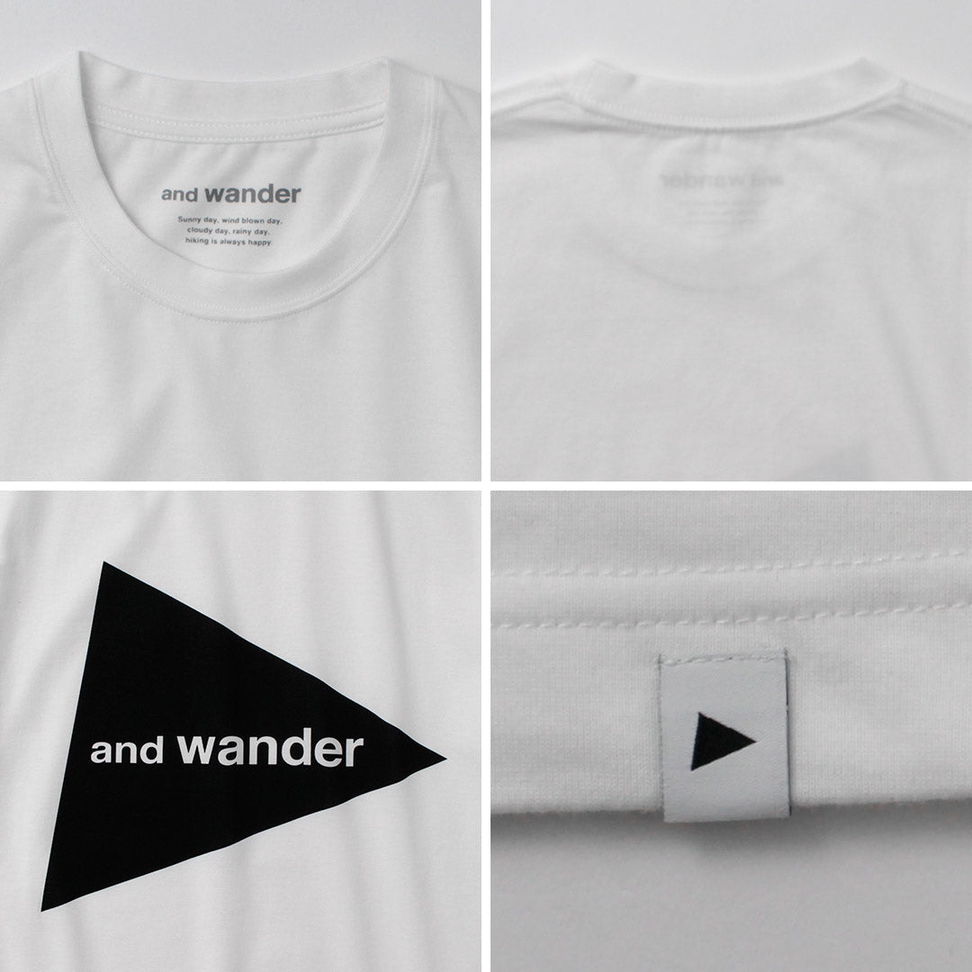 AND WANDER / 大徽標短袖 T 卹